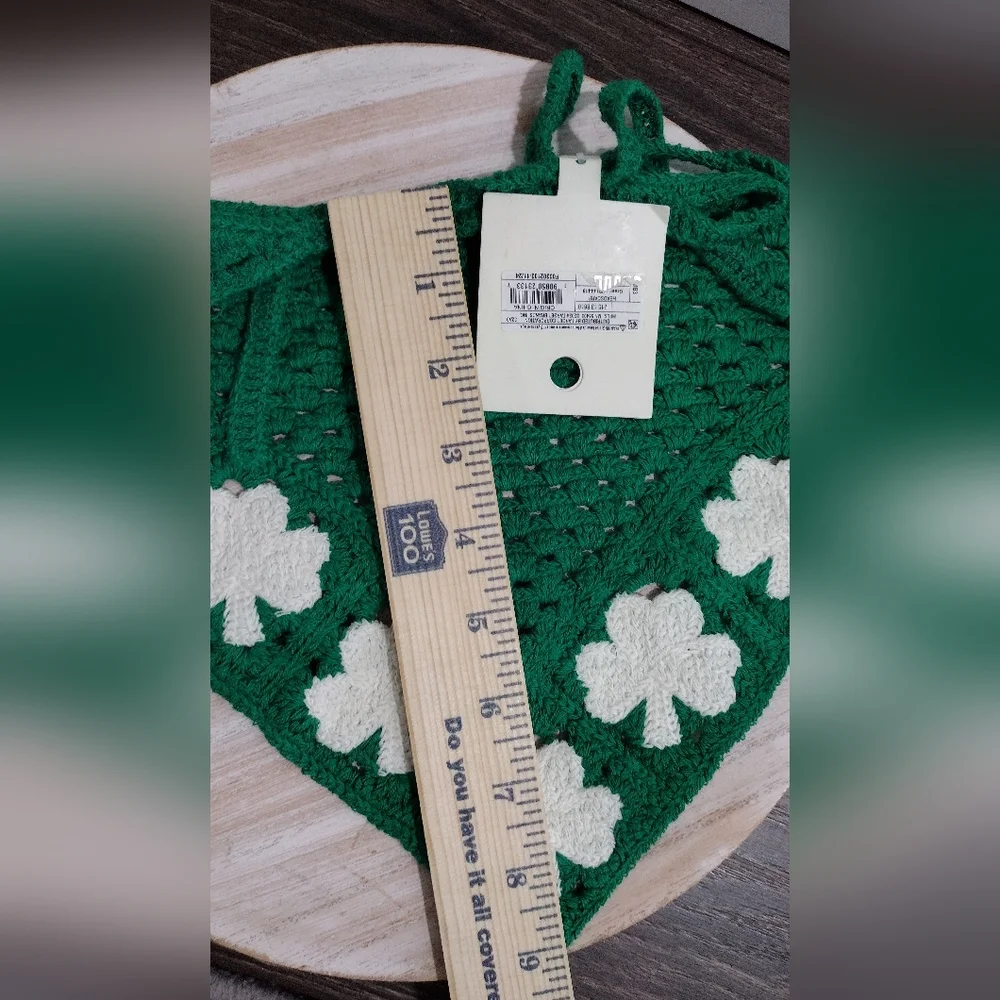 Crochet Head Scarf/Bandana/Headbands/Hair Scarf Patrick's Day Lucky